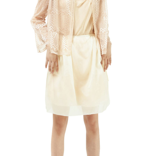 19年春夏款nisiss/怡夕异色叠透侧边开衩半裙女士半身裙