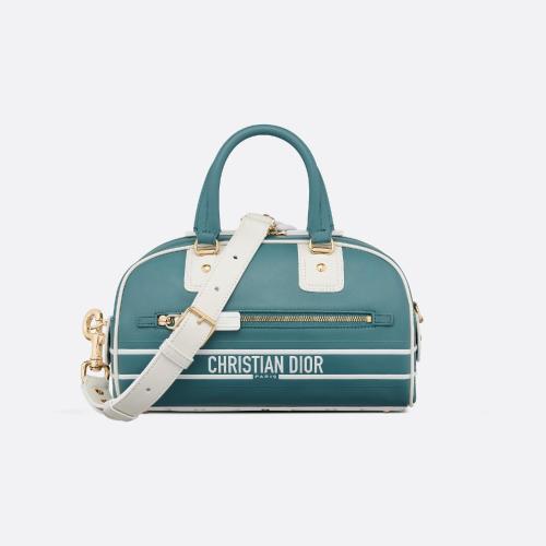  DIOR迪奥 22年秋冬 女士 单肩包 小号 Dior Vibe Bowling 拉链手袋 M6209OOBR_M962