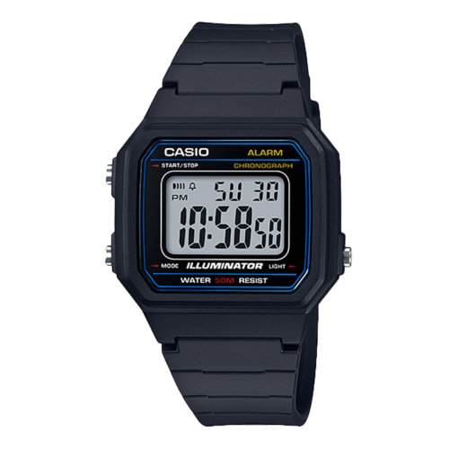 CASIO/卡西欧手表男多功能方形情侣电子表F-91W-1D