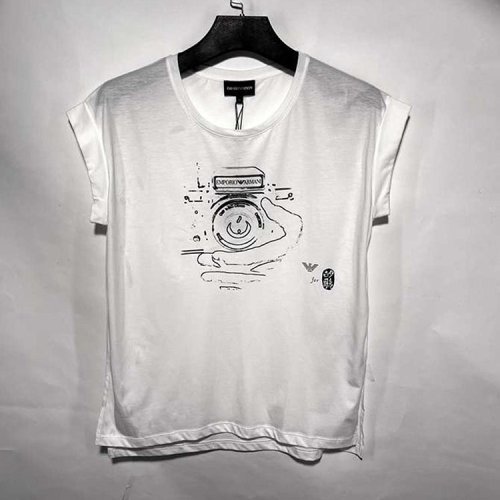 Emporio Armani/安普里奥阿玛尼/白色印花男士短袖T恤