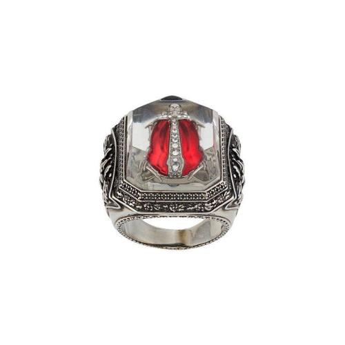 Alexander McQueen/亚历山大麦昆 男女同款银色金属戒指/指环 611306 I12RY 9266