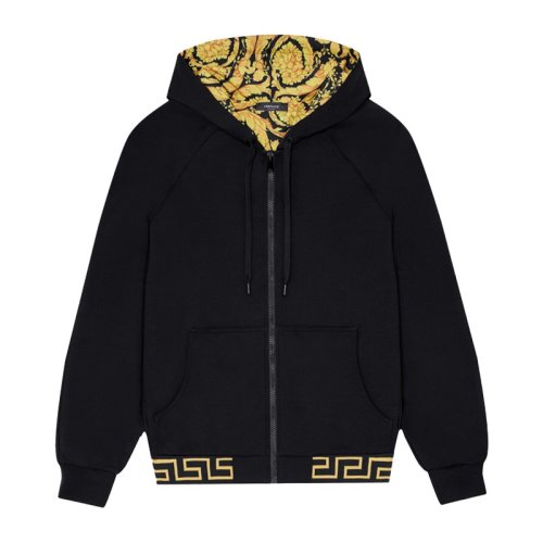  VERSACE/范思哲 男士黑色锦纶卫衣 AGU03005 A233025 A1008 PLFSX