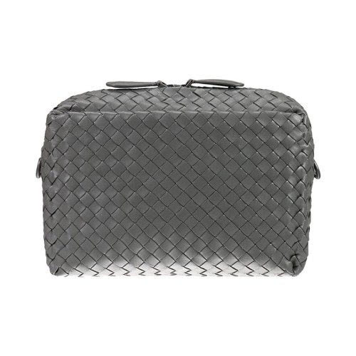  Bottega Veneta/葆蝶家 男士黑色皮革单肩包 440237V00168175 PLSX