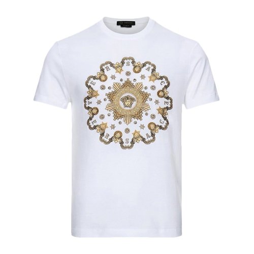  VERSACE/范思哲 男士印花棉质短袖T恤 A85165-A228806-A2088 PLFSX