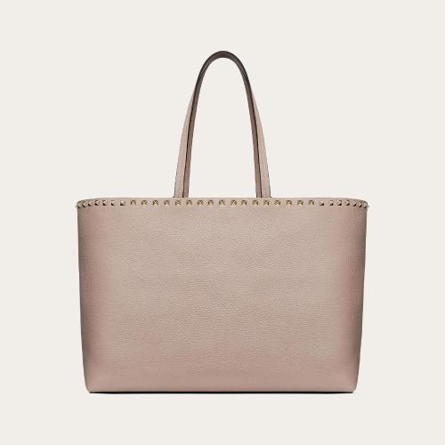  VALENTINO华伦天奴 22年秋冬 女士 手提包 Cabas Rockstud en veau graine 1W2B0B70VSFP45