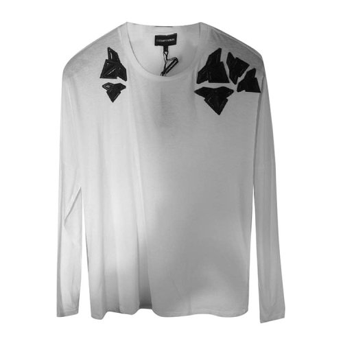 Emporio Armani/安普里奥阿玛尼 白色男士长袖T恤