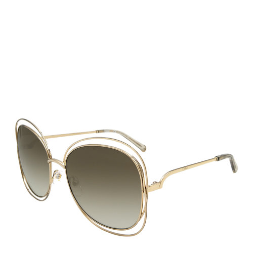 CHLOE/克洛伊 蔻依 镂空 蝶形 镜框 渐变镜片 太阳镜 金属 大框 墨镜 眼镜 CE119S 60mm CHLOE 克洛伊