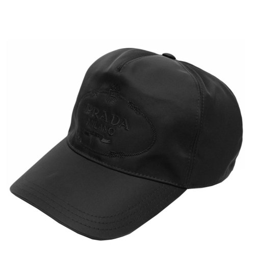 PRADA/普拉达 男士 男帽 黑色尼龙时尚帽子 2HC179-2DMI-F0002