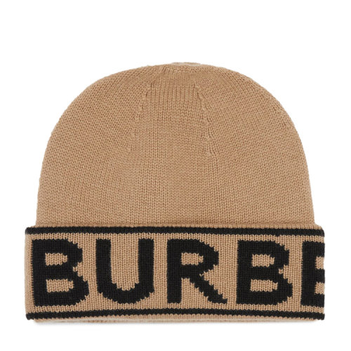 BURBERRY/博柏利 徽标嵌花羊绒毛线帽80239831