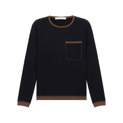 MaxMara/麦丝玛拉 女士针织衫/毛衣桑蚕丝/山羊绒圆领长袖羊绒衫 RADA