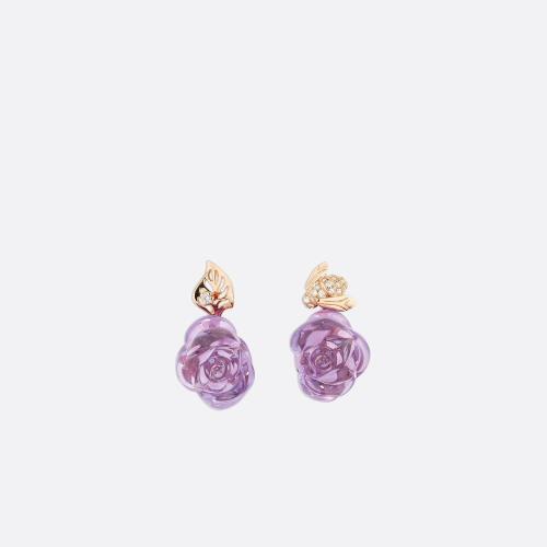  DIOR迪奥 22年秋冬 女士 耳环 Rose Dior Pre Catelan 耳环 JROC95026_0000 预定商品1-3周发货