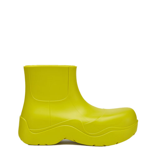 Bottega Veneta/葆蝶家 新款男士奇异果色橡胶短靴 640043V00P07275