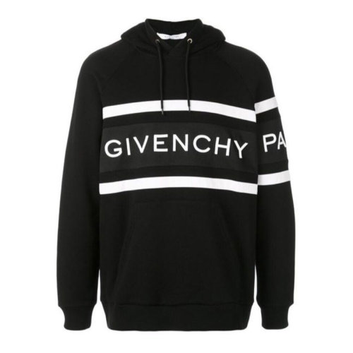 Givenchy 纪梵希  男装 服饰 黑色经典logo款时尚休闲 连帽卫衣 男卫衣