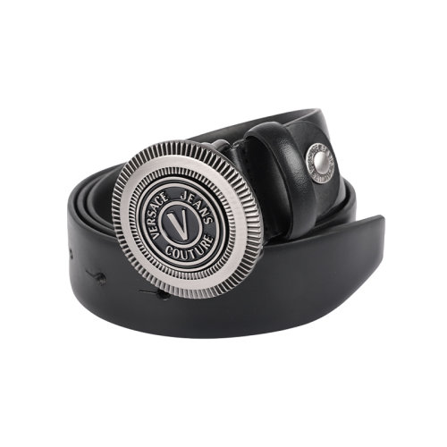 VERSACE/范思哲皮带男士简约潮流百搭腰带黑色