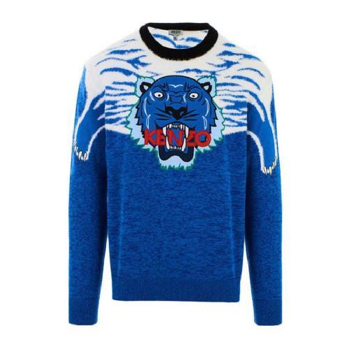  KENZO/高田贤三 男士蓝色时尚休闲针织衫/毛衫 F955PU2513XA74 PLFSX