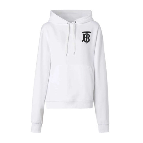 BURBERRY/博柏利 女装 服装 棉质TB logo印花连帽抽绳 女士卫衣 8024351