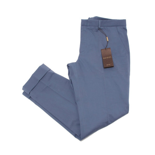 GUCCI/古驰 男士纯色棉质混纺氨纶休闲裤长裤 368555-Z4368 多色可选