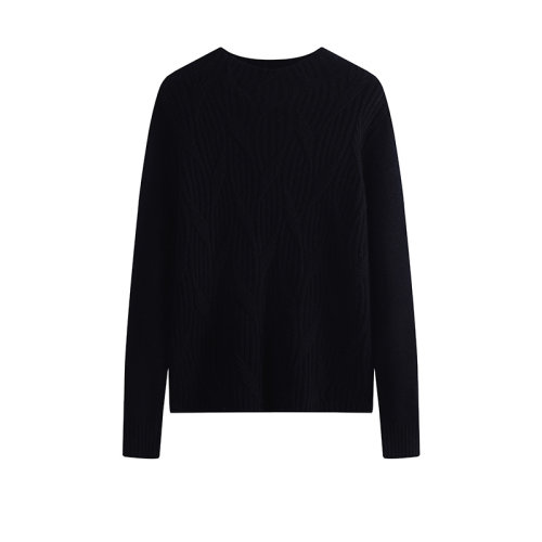 SHOKAY/绣嘉 女士针织衫/毛衣半高领绞花针织套衫