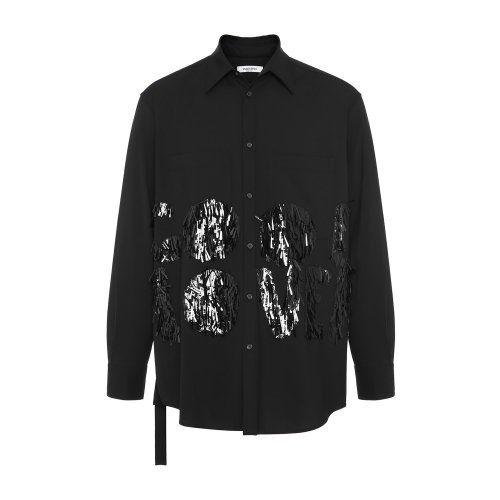 Valentino/华伦天奴 男士口袋饰长袖衬衫 UV0ABF206V60NO 20年秋冬