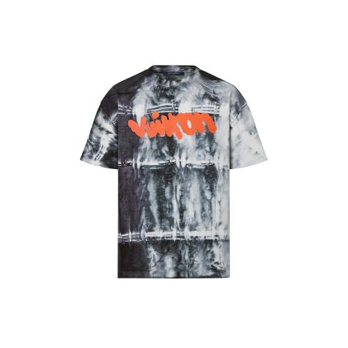  LV路易威登 22年秋冬 男士 短袖T恤 扎染图案 T 恤 1AAGQB 1AAGQ8 1AAGQ5 1AAGQA 1AAGQ7 1AAGQ