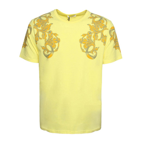 VERSACE/范思哲 男士纯色棉质时尚印花圆领短袖上衣T恤 V820097-VE0006 多色可选