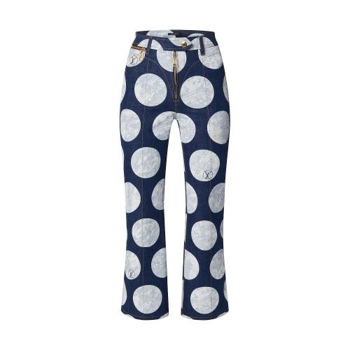  LV路易威登 22年秋冬 女士 牛仔裤 波点牛仔裤 1AA90N 1AA90M 1AA90O 1AA90P 1AA90Q