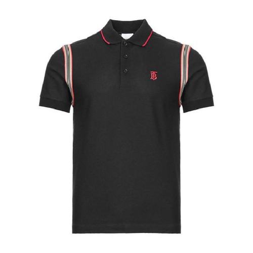  BURBERRY/博柏利 男士黑色棉质短袖polo衫 80258691 PLFSX