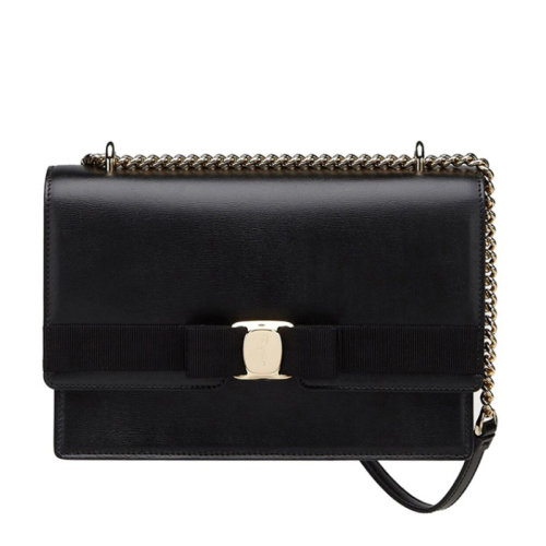 Salvatore Ferragamo/菲拉格慕 女士时尚简约皮质单肩包斜挎包女包 21-I284多色可选(99新未使用)