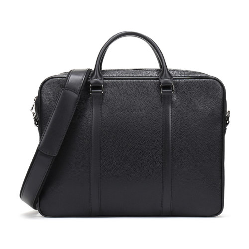 Longchamp/珑骧 男士LE FOULONNE系列牛皮手提单肩斜挎包公文包 2121 021
