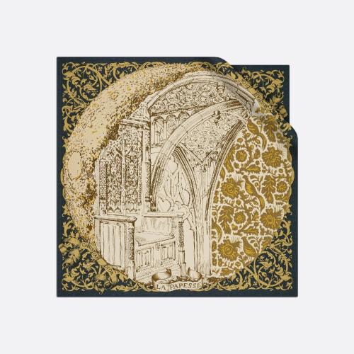  DIOR迪奥 22年秋冬 女士 丝巾 Carre La Papesse 21TAR090I609_C900