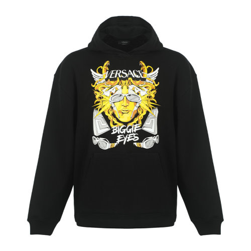 VERSACE/范思哲男士印花宽松连帽卫衣10064811A04494