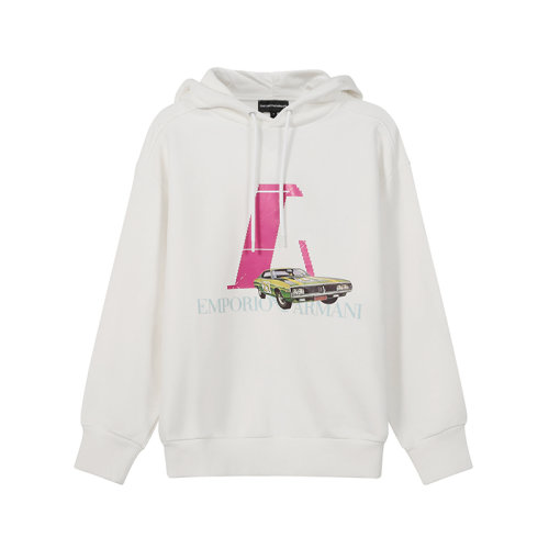 Emporio Armani/安普里奥阿玛尼【22年新款】男士赛车胶囊系列棉质加绒款连帽卫衣运动衫3L1M8Q 1JW3Z
