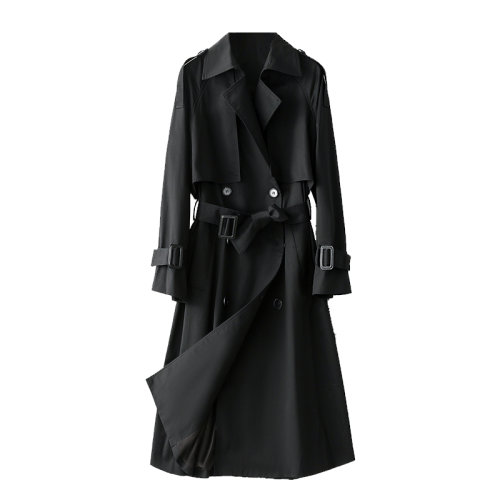 GeleiStory/GeleiStory 卡其色风衣女春秋新款复古气质英伦风过膝长款外套 女士风衣