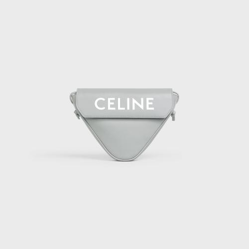 CELINE赛琳思琳 22年秋冬 男士 单肩包 CELINE印花光滑牛皮革三角形手袋 195903DCS.10PG