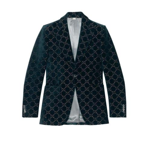 GUCCI古驰 22年秋冬 男士 GG天鹅绒夹克 522514 Z402L 4635