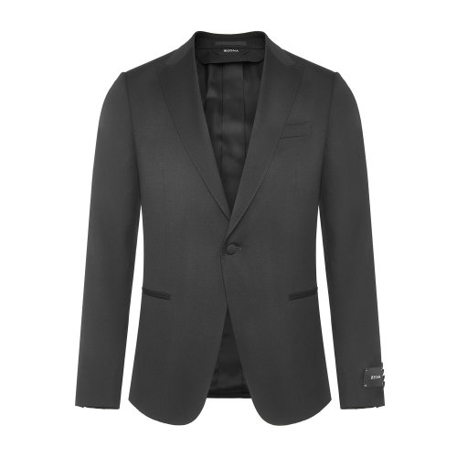 Z Zegna Exclusive系列 花卉暗纹剑领吸烟装男士西装 183KG0-824825-825