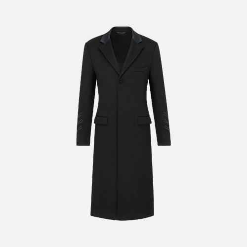  DIOR迪奥 22年秋冬 男士 大衣 Manteau a detail sur les manches 283C354A5459_C989