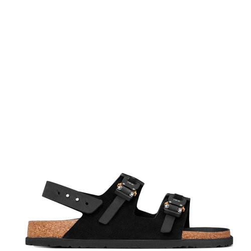DIOR/迪奥 22年秋冬新款 BIRKENSTOCK MILANO联名系列 男士黑色磨砂牛皮革凉鞋3SA117ZSG_H900