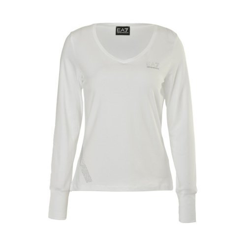  Emporio Armani/安普里奥阿玛尼 女士白色棉质长袖T恤 3YTT63 J28Z 1100 PLFSX