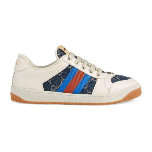  GUCCI古驰 22年秋冬 女士 GG Denim系列Screener系列女士运动鞋 577684 2KQ40 4467