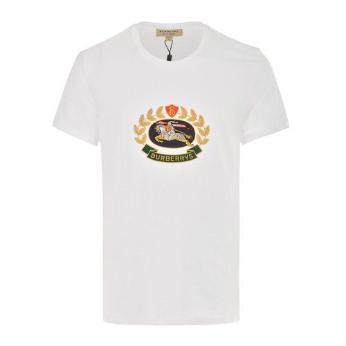 BURBERRY/博柏利 男装 服饰 明星同款 典藏绣标新徽标棉质 男士短袖T桖8002953