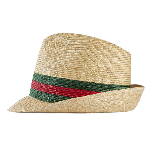 GUCCI/古驰 男士米色编织草帽434760K0M009666