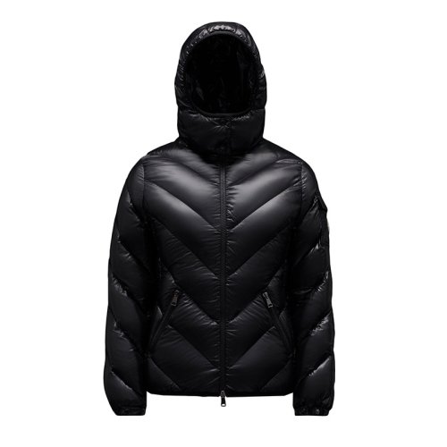 1码 Moncler/蒙克莱 22年早春新款 BROUEL系列 女士黑色漆面尼龙羽绒服G20931A00114C0064999