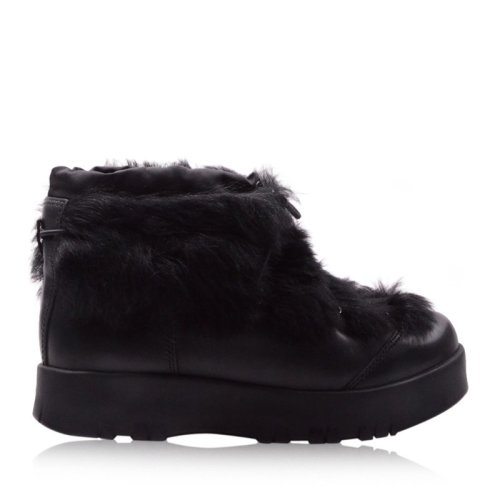 PRADA/普拉达 女士兔毛牛皮短靴及踝靴3T 6093