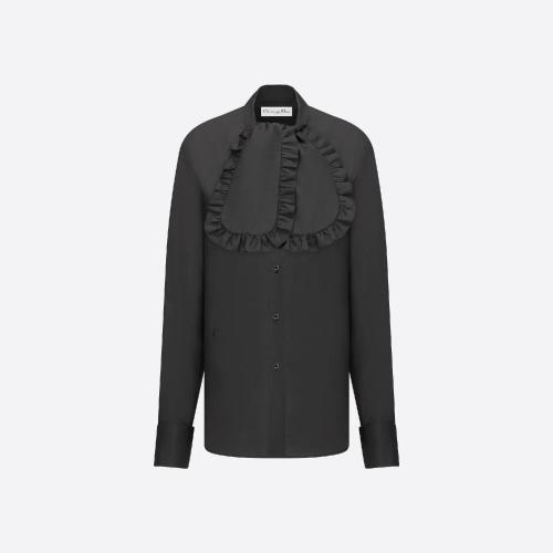  DIOR迪奥 22年秋冬 女士 长袖衬衫 宽领结衬衫 311B0_6009_X9000