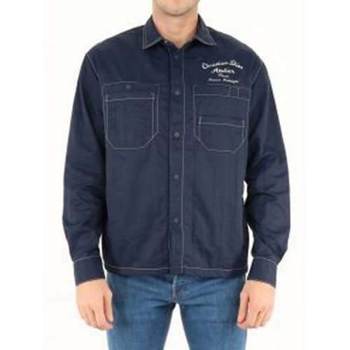  DIOR/迪奥 男士蓝色棉质长袖衬衫 213C512A5456#580 PLFSX