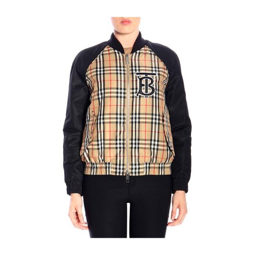 BURBERRY/博柏利 19年秋冬 服装 棒球服 女性 格纹 胸标 混色 女士夹克 8011533