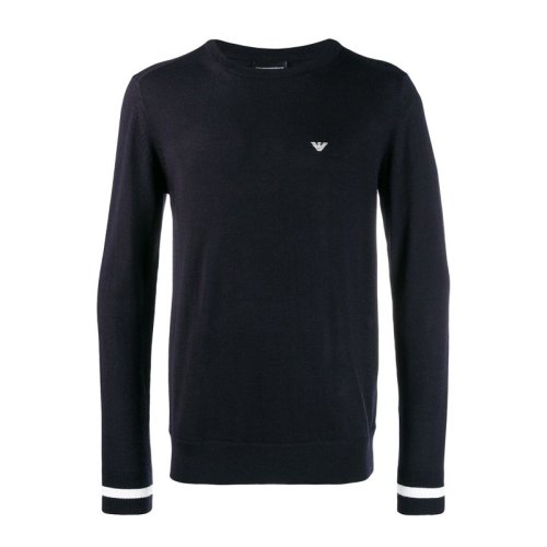  Emporio Armani/安普里奥阿玛尼 男士深蓝色时尚休闲针织衫/毛衣 6G1MXC MNXZ 0924 PLFSX