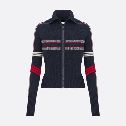  DIOR迪奥 22年秋冬 女士 针织衫 DiorAlps 短款开衫 144G60AM134_X5878