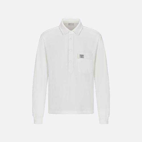  DIOR迪奥 22年秋冬 男士 长袖Polo CD 1947 宽松版型长袖 Polo 衫 243J832A0755_C080